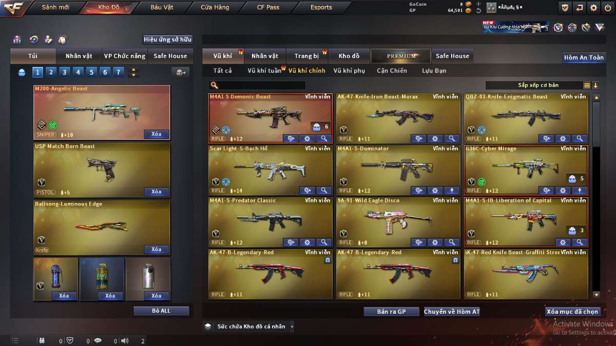 shop acc cf uy tin gia re